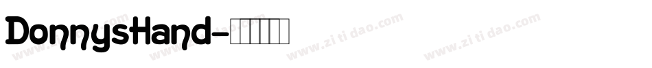 DonnysHand字体转换