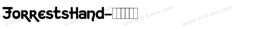 ForrestsHand字体转换