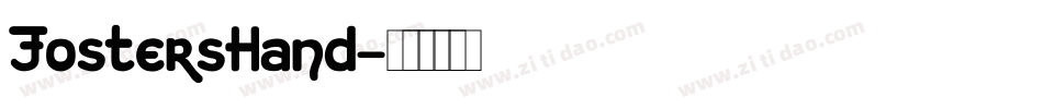 FostersHand字体转换