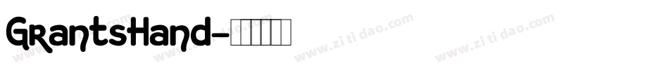 GrantsHand字体转换