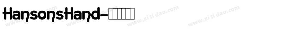 HansonsHand字体转换