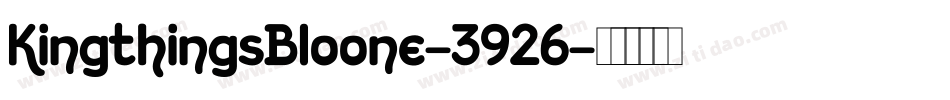KingthingsBloone-3926字体转换