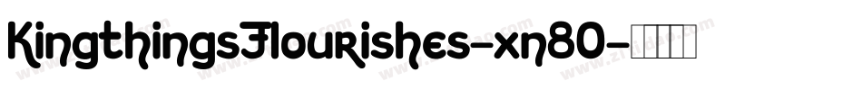 KingthingsFlourishes-xn80字体转换