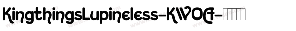 KingthingsLupineless-KWOA字体转换