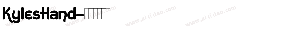 KylesHand字体转换