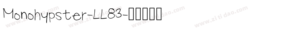 Monohypster-LL83字体转换