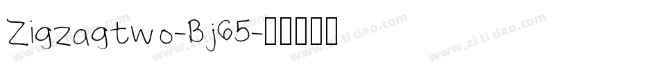 Zigzagtwo-Bj65字体转换
