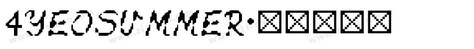 4YEOsummer字体转换