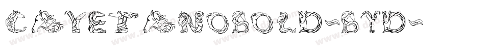 CayetanoBold-BYd字体转换