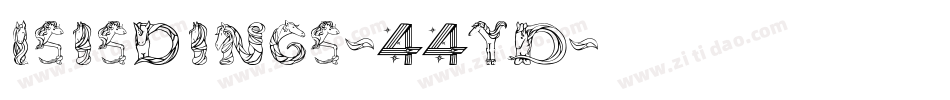 Isisdings-44YD字体转换