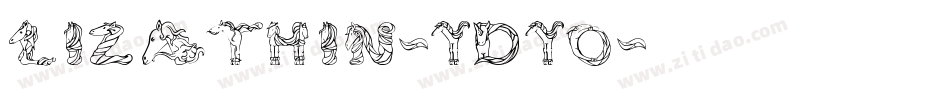LizaThin-YdYo字体转换