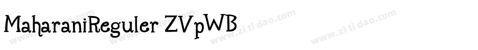 MaharaniReguler-ZVpWB字体转换