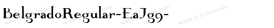 BelgradoRegular-EaJg9字体转换