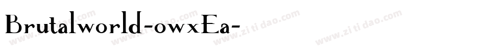 Brutalworld-owxEa字体转换