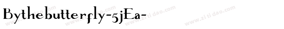 Bythebutterfly-5jEa字体转换