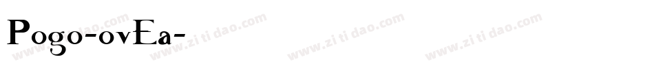 Pogo-ovEa字体转换