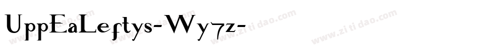 UppEaLeftys-Wy7z字体转换