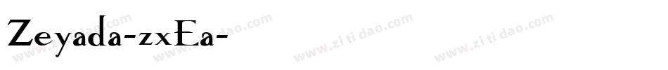 Zeyada-zxEa字体转换