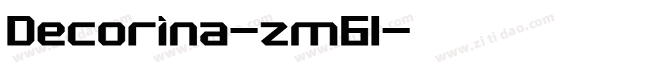 Decorina-zm61字体转换