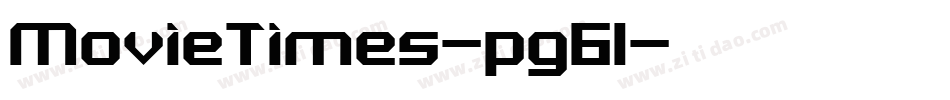 MovieTimes-pg61字体转换
