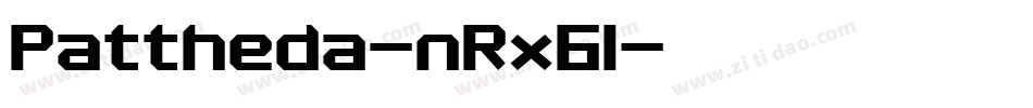 Pattheda-nRx61字体转换