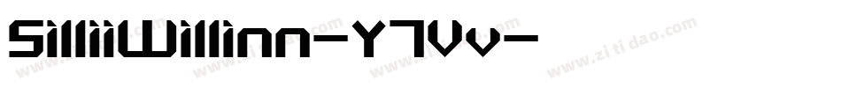 SilliiWillinn-Y7Vv字体转换 SilliiWillinn-Y7Vv字体转换