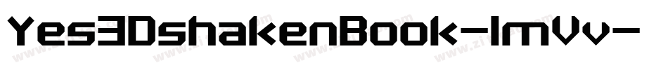 Yes3DshakenBook-1mVv字体转换