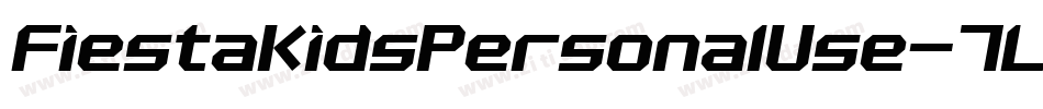 FiestaKidsPersonalUse-7LlR字体转换