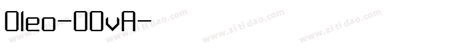 Oleo-OOvA字体转换