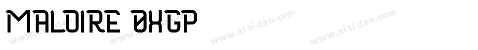 Maloire-0xgP字体转换