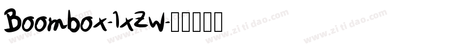 Boombox-lxZw字体转换