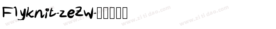 Flyknit-zeZw字体转换