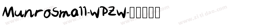 MunroSmall-wPZw字体转换