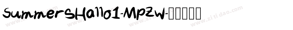 SummersHallo1-MpZw字体转换