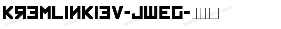 KremlinKiev-jWEG字体转换