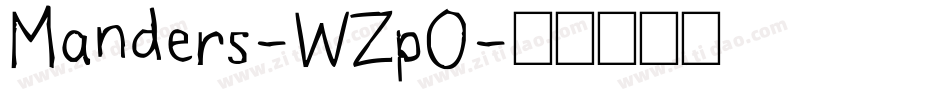Manders-WZpO字体转换