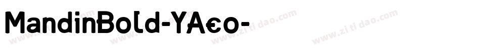 MandinBold-YAeo字体转换