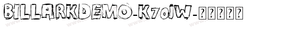 Billarkdemo-K70jW字体转换