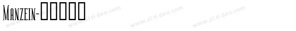 Manzein字体转换