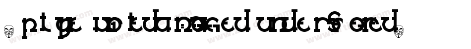 BptypewritedamagedunderscoredItalic-LO9G字体转换