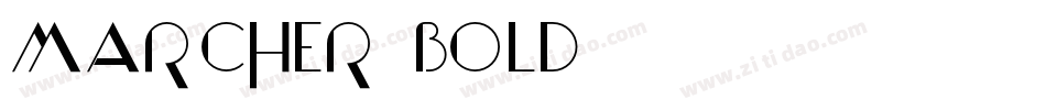 marcher-bold-2字体转换