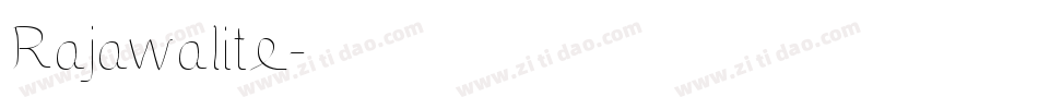 Rajawalite字体转换