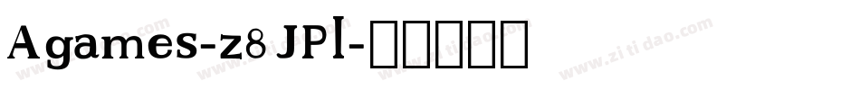 Agames-z8JPl字体转换