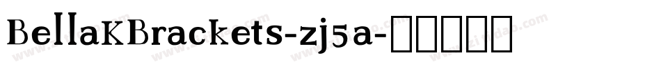 BellaKBrackets-zj5a字体转换