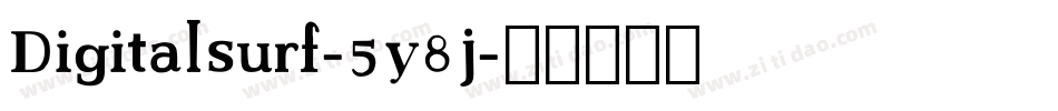 Digitalsurf-5y8j字体转换