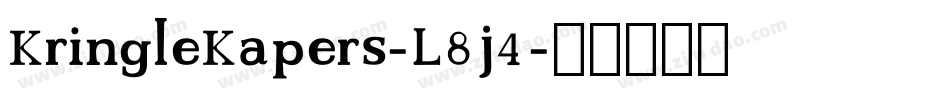 KringleKapers-L8j4字体转换