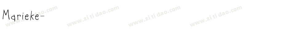 Marieke字体转换