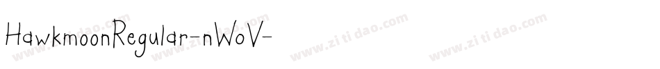 HawkmoonRegular-nW0V字体转换