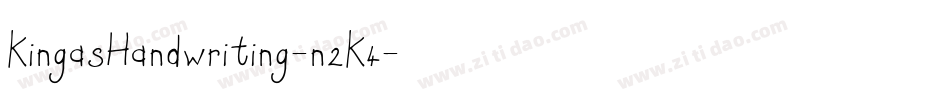 KingasHandwriting-n2K4字体转换 KingasHandwriting-n2K4字体转换