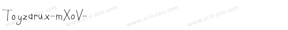 Toyzarux-mX0V字体转换